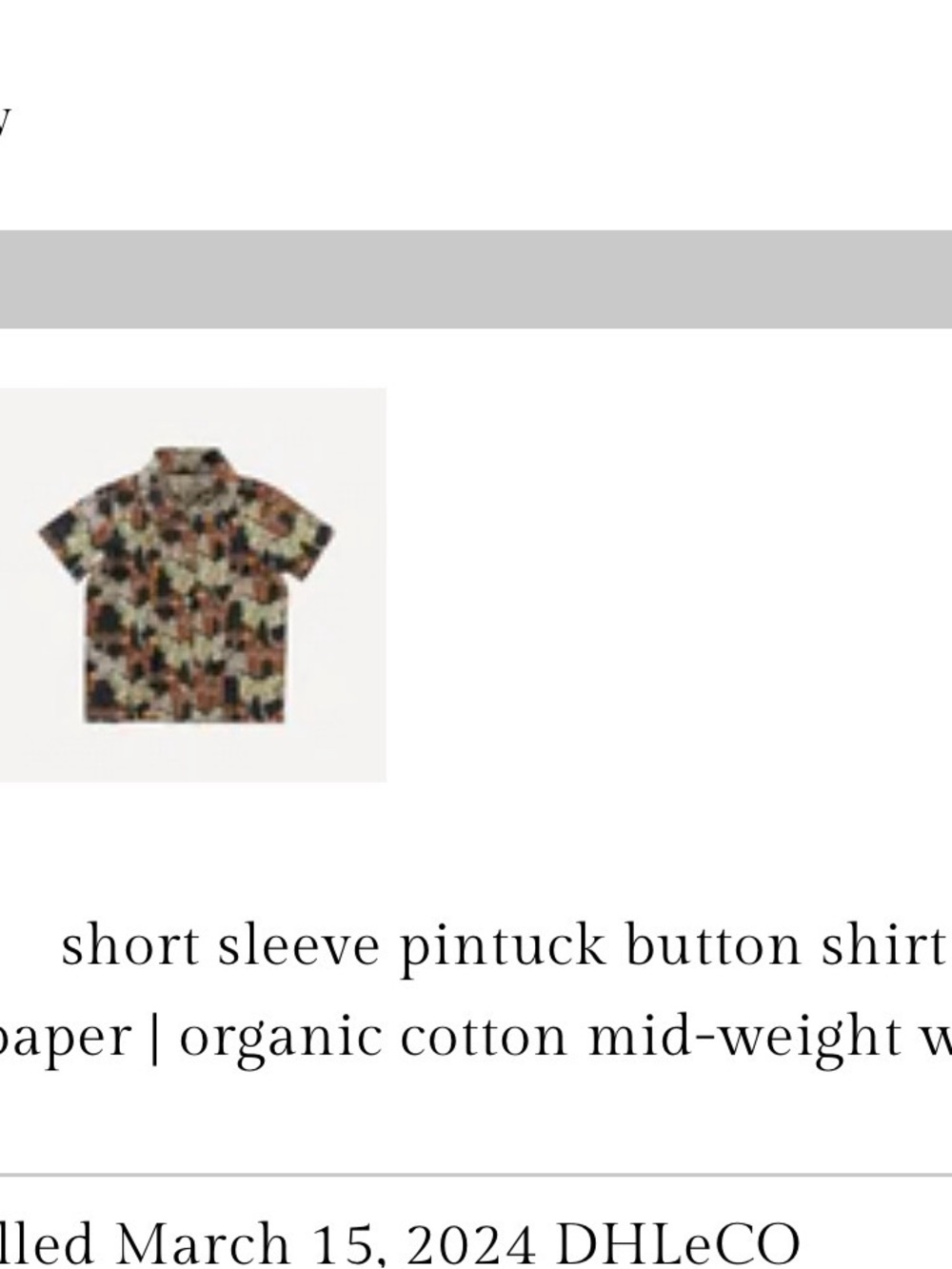 kate quinn Multicolor Short Sleeve Button Shirt